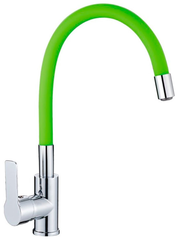 

Кухонный смеситель Haiba HB70112-12 зеленый, Зеленый/хром