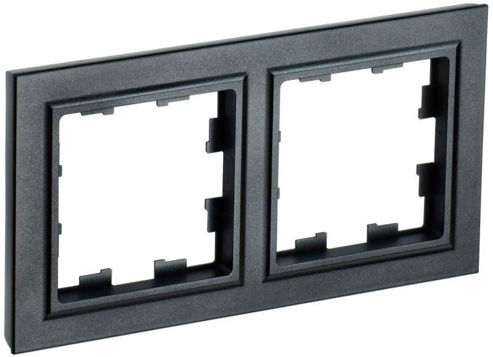 Изображение товара Рамки декоративные элементы основания для ЭУИ IEK BRITE РУ-2-БрЧ черные