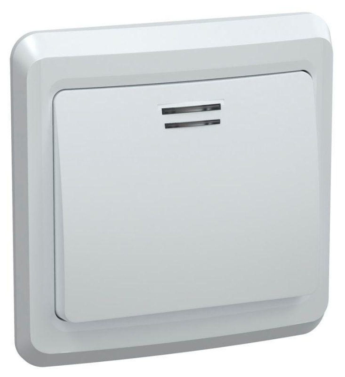 Изображение товара Выключатель 1-кл Вега 10А IP20 с индикацией белый для скрытого монтажа