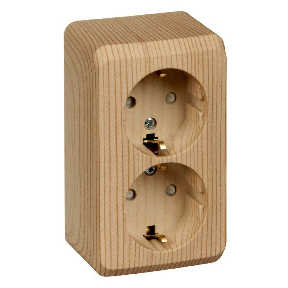 Изображение товара Розетка Systeme Electric 2-м ОП Этюд Дача 16А IP20 с защитной шторкой