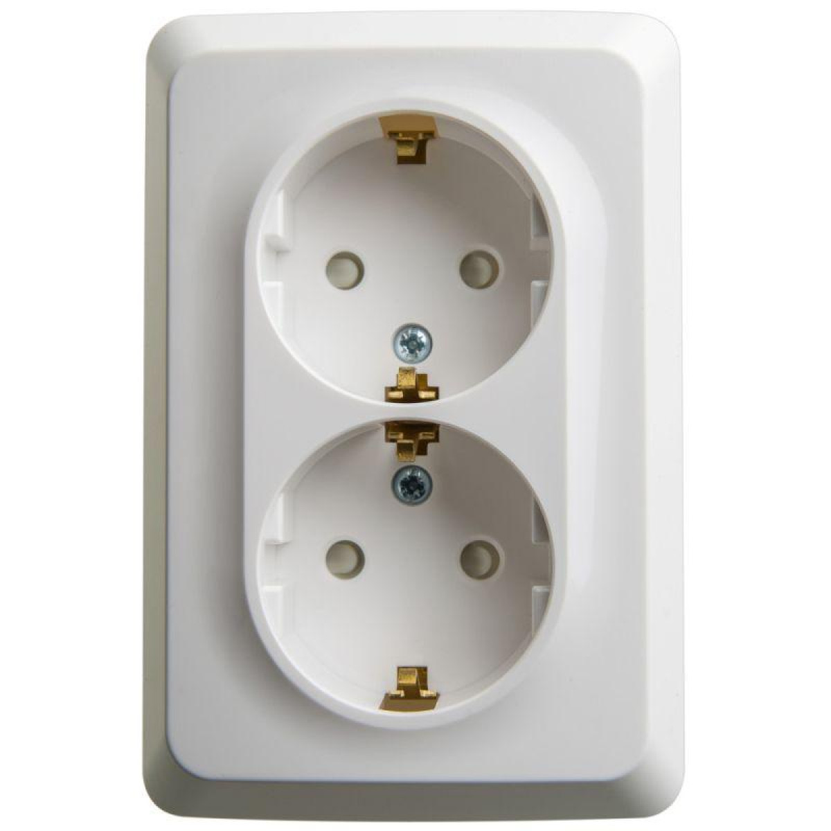 Изображение товара Розетка угловая 2-м ОП Этюд 16А IP20 белая Systeme Electric