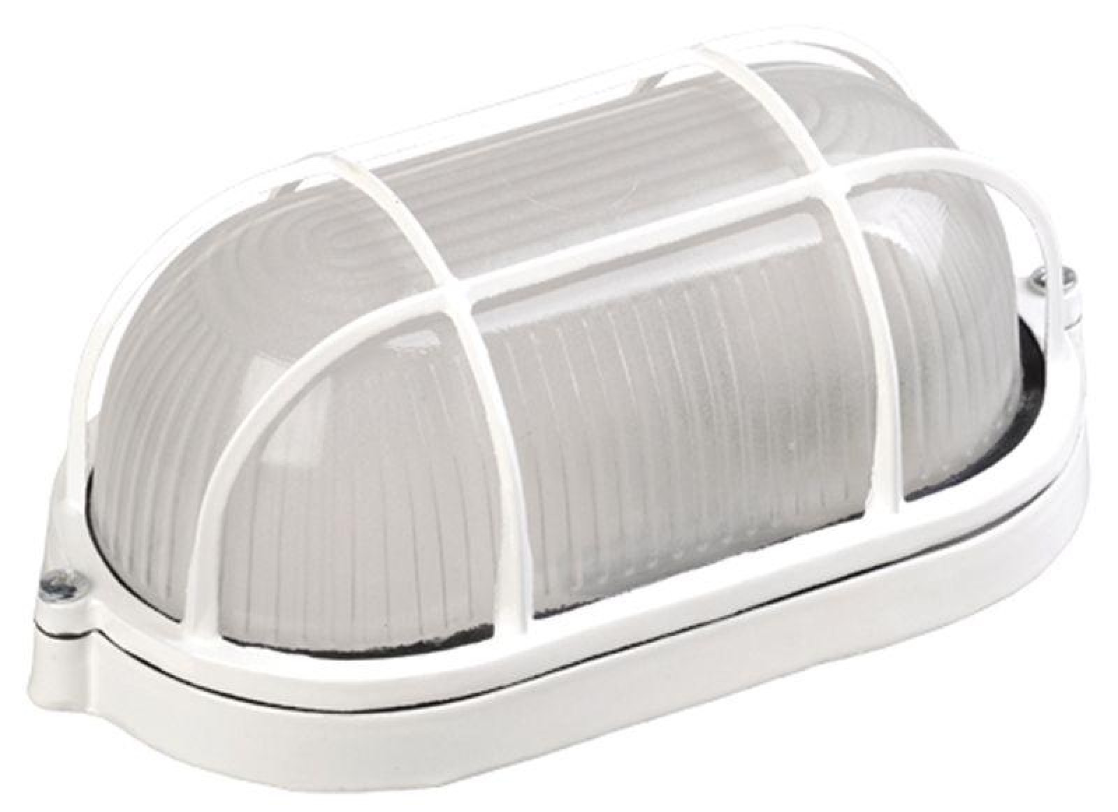 Изображение товара Настенно-потолочный светильник IEK НПП 1402 60Вт IP54 белый овальный с решеткой