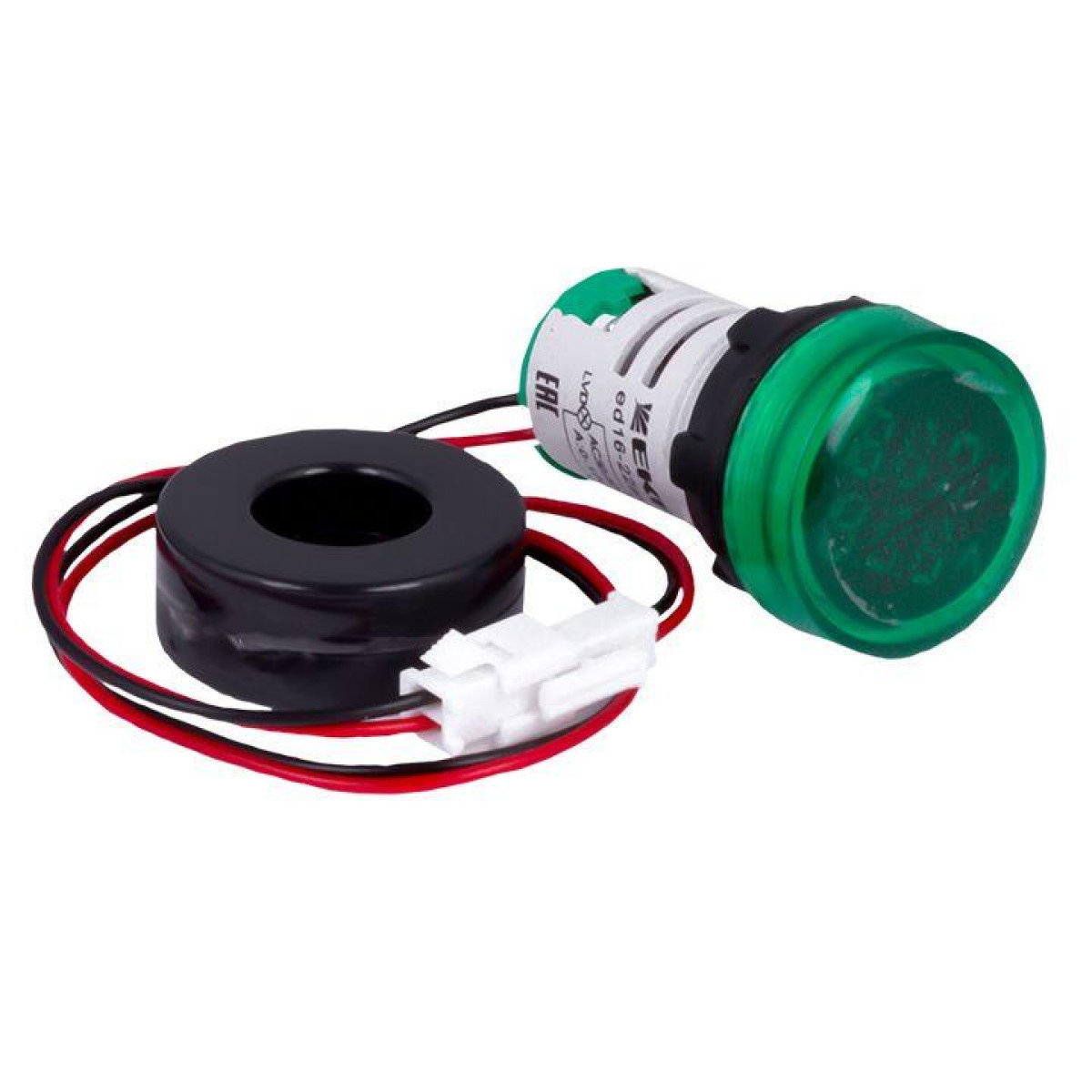 Изображение товара Низковольтное и промышленное электрооборудование EKF Индикатор значения тока и напряжения ED16-22AVD 100А зел. PROxima