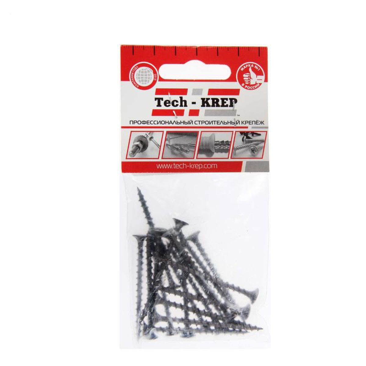 Изображение товара Саморезы для гипсокартона и дерева Tech-KREP 3.8х51, уп.60 шт