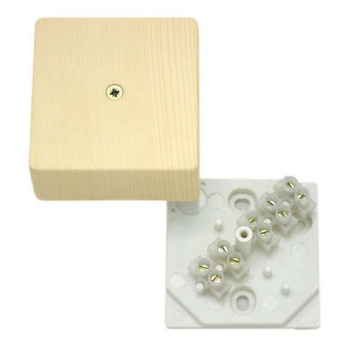 Изображение товара Распределительная коробка HEGEL 60х60х30мм с клеммами для электромонтажа