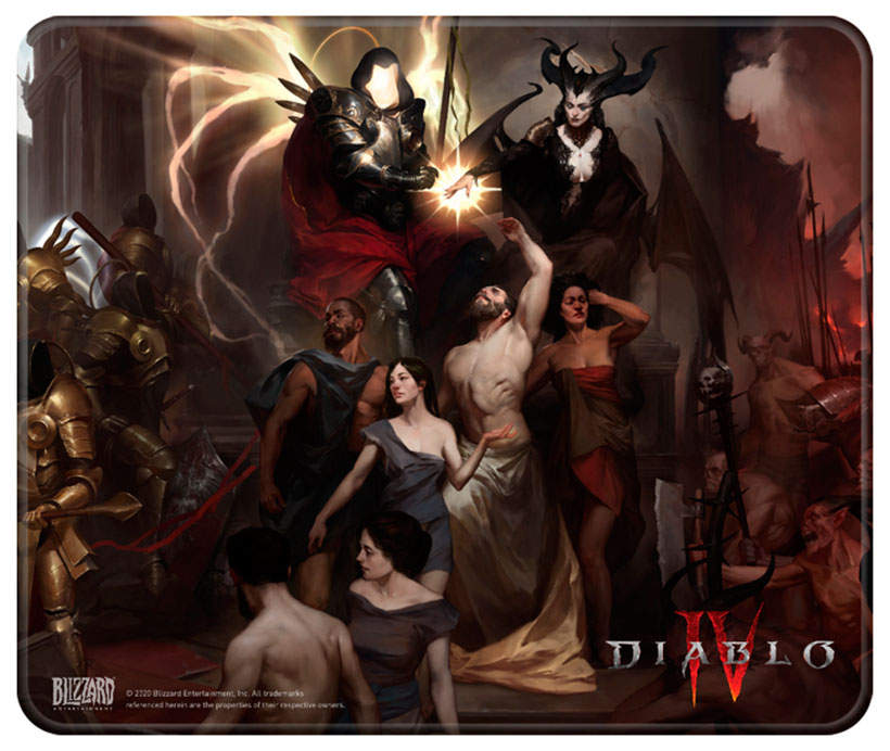 Коврик для мышек Blizzard Diablo IV Inarius and Lilith L игровой коврик blizzard diablo iv gate of hell l