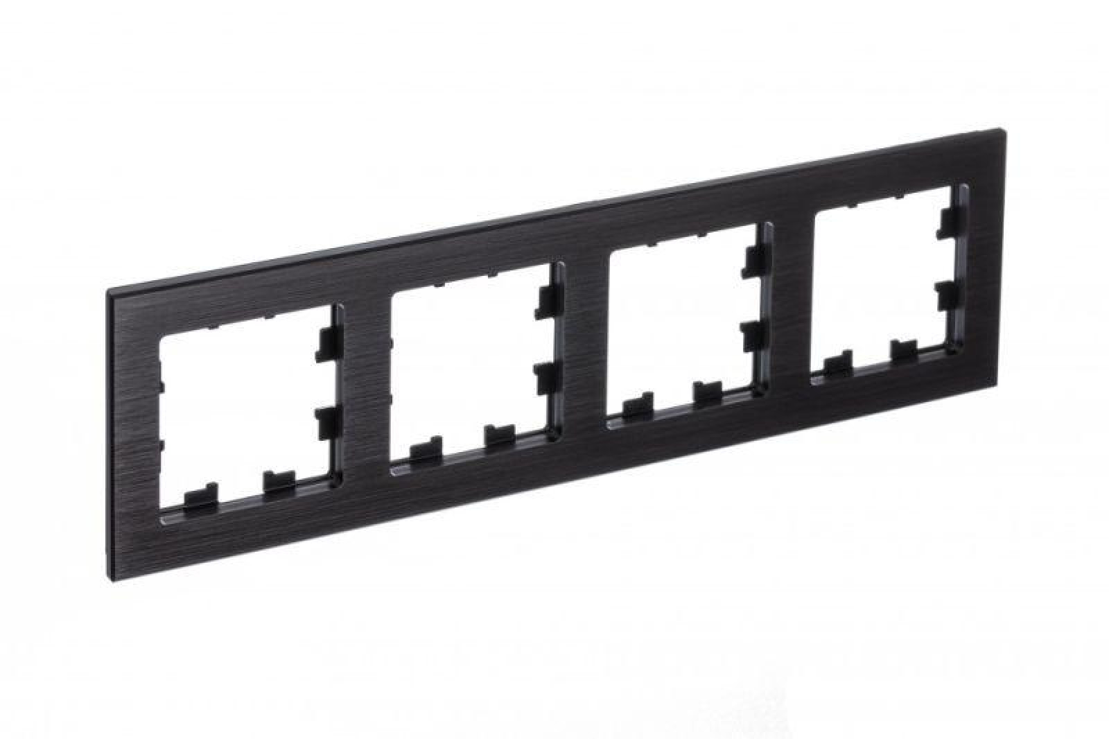 Изображение товара Рамки, декоративные элементы, основания для ЭУИ Systeme Electric Рамка 4-м AtlasDesign Nature метал. оникс SE