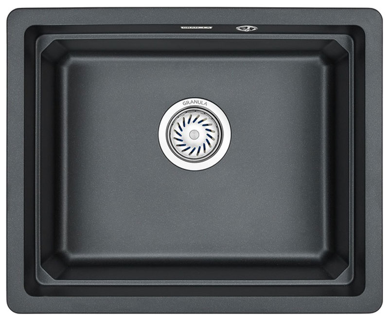 Изображение товара Кухонная мойка Granula Kitchen Space 5501U шварц кварцевая подстольная
