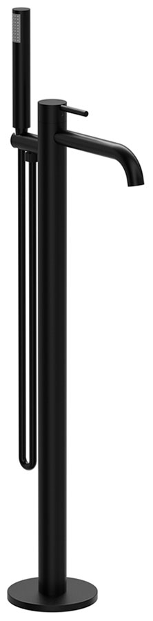 Изображение товара Смеситель для ванны напольный Raiber Graceful/черный (RPB-010)