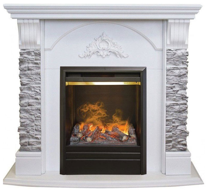 

Каминокомплект Realflame Athena GR STD/EUG/25/25'5 WT с 3D Olympic, Белый