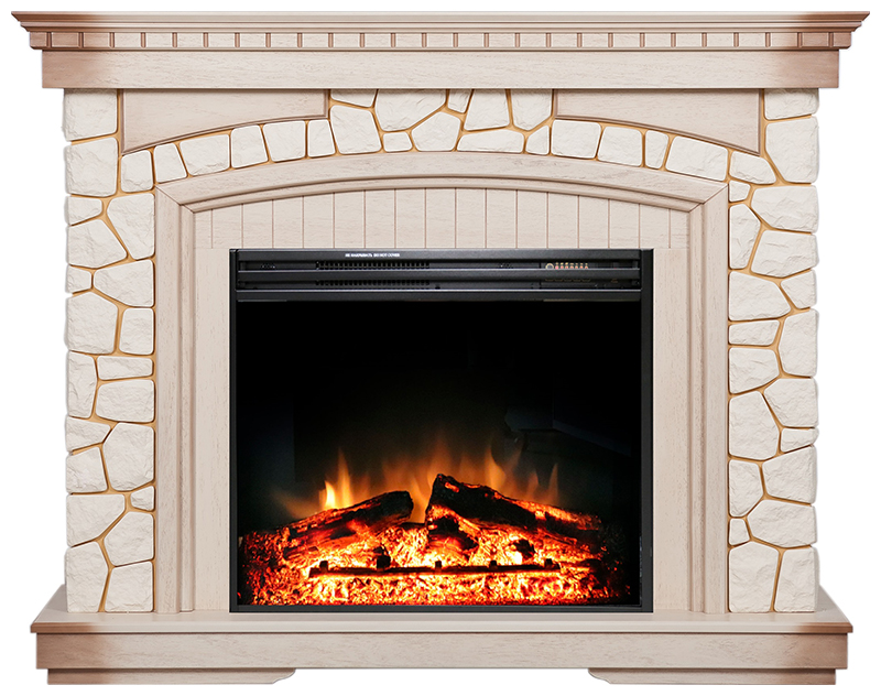 

Каминокомплект Royal Flame Glasgow с очагом Jupiter FX Black New 64930284, Слоновая кость