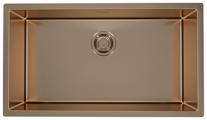 Изображение товара Кухонная мойка Alveus QUADRIX MONARCH 60 COOPER 740x400x200 с выпуском без сифона (1122729)