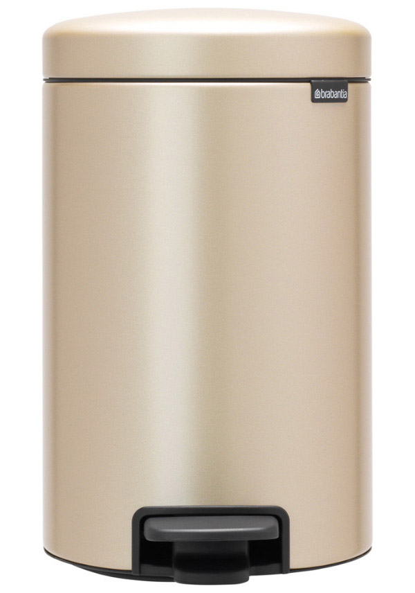 Изображение товара Мусорный бак Brabantia newIcon 12 л, Шампань (304446)