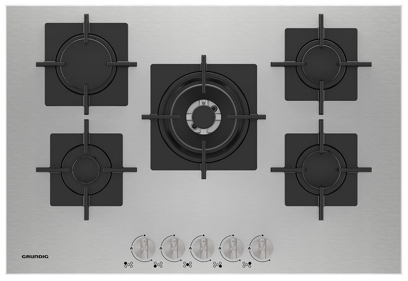 Изображение товара Газовая варочная панель Grundig GIGF 7235220 X с 5 конфорками