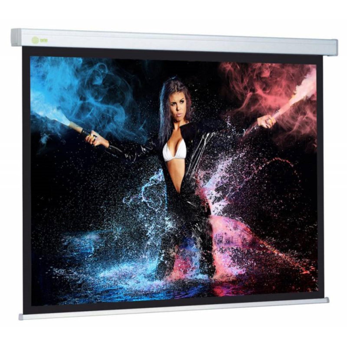 Изображение товара Экран для проекции Cactus 168x299см 16:9 настенно-потолочный рулонный белый