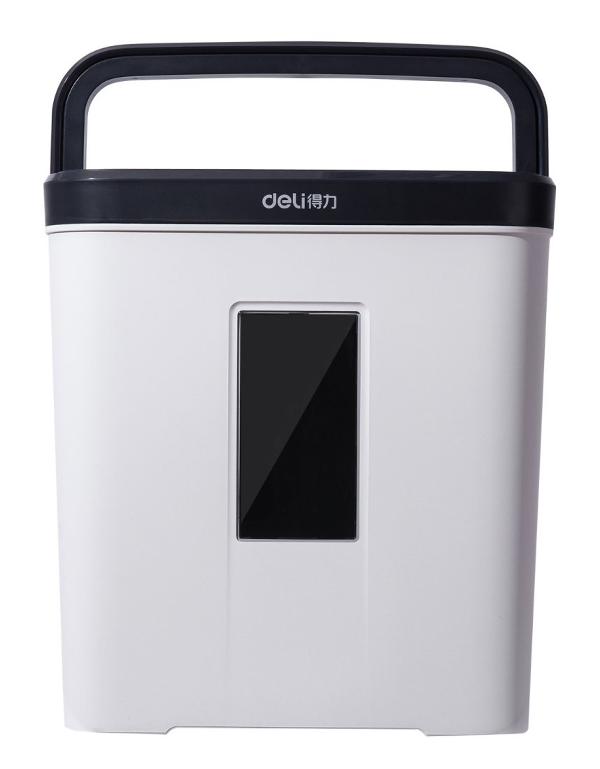 Изображение товара Уничтожитель бумаги (шредер) Cactus Deli E9939 белый (секр.P-4) фрагменты 5лист. 12лтр. скобы