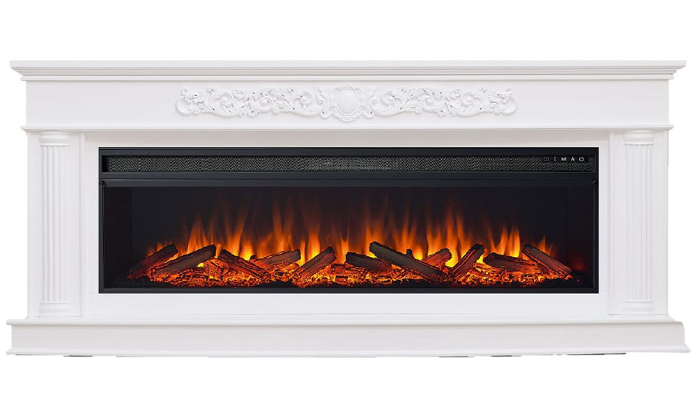 Изображение товара Каминокомплект Elekam Gloria Plus с очагом Pulsar 60 белый для дома