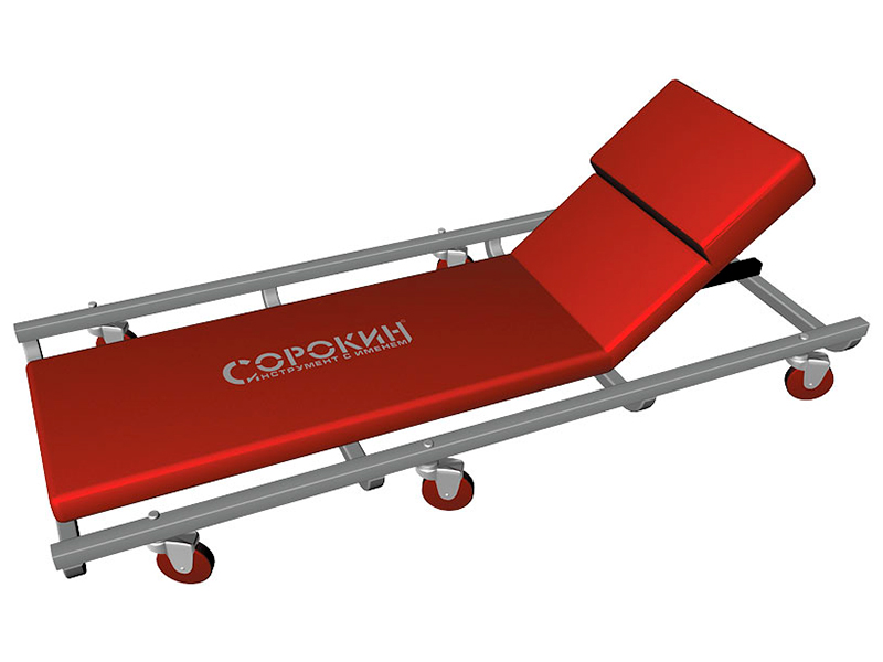 Изображение товара Лежак ремонтный с подъемом Сорокин Standart 24.110 для автосервиса