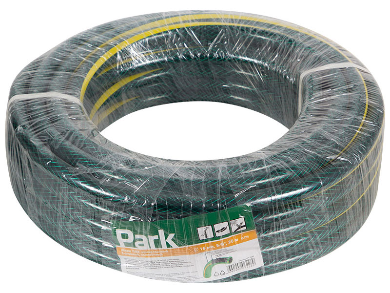 Изображение товара Шланг ПВХ Park армированный 20 м 5/8 дюймов для полива сада и огорода