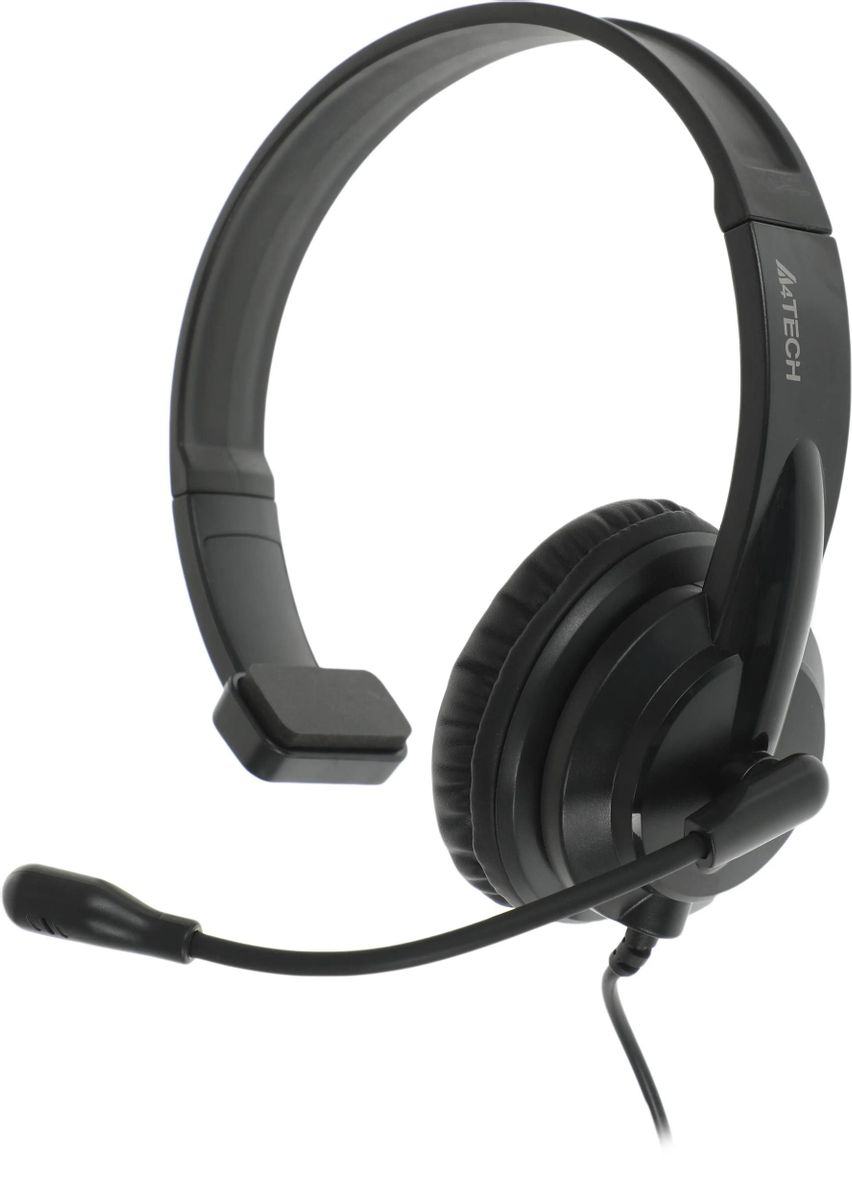 Изображение товара Компьютерная гарнитура A4Tech HU-11 накладные с одним ухом USB черная