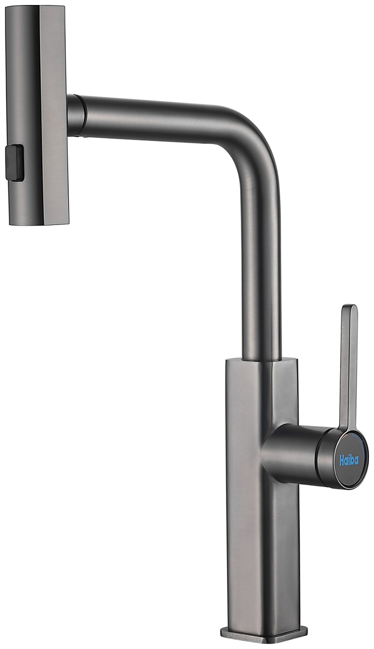 

Смеситель для кухни Haiba HB824-3/оружейная сталь (HB73824-3)