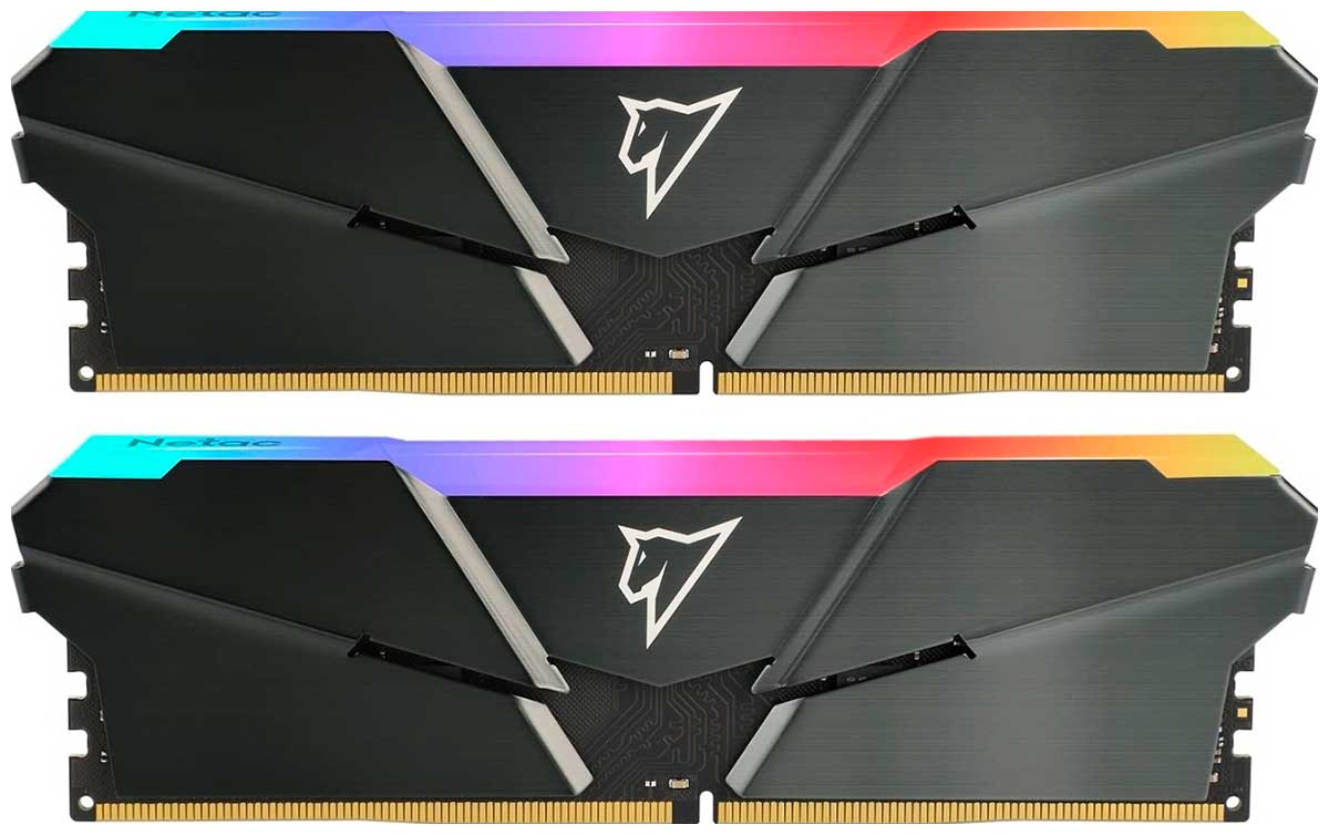 Изображение товара Оперативная память Netac DDR4 16Gb (2x8Gb) 3600MHz Shadow Grey RGB (NTSRD4P36DP-16E)