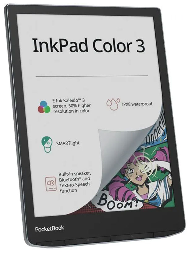 Изображение товара PocketBook 743K3 InkPad Color 3 с E-Ink дисплеем 7.8 дюймов