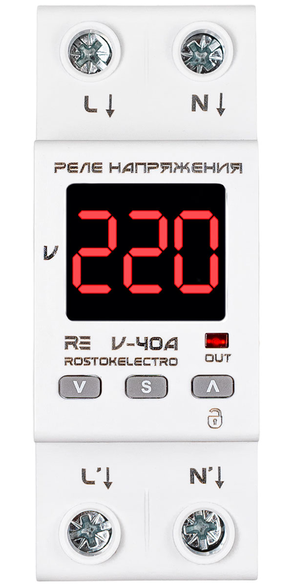 Реле напряжения RE V-40A Реле напряжения RE V-40A цена и фото