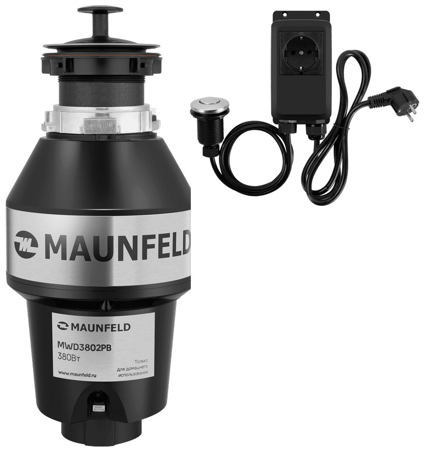 Изображение товара Измельчитель пищевых отходов Maunfeld MWD3802PB для кухни