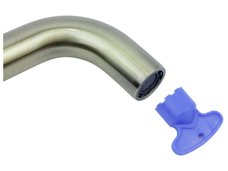 Изображение товара Смеситель для раковиныBronze de Luxe SCANDI бронза модель 14511BR настенный с керамическим картридж