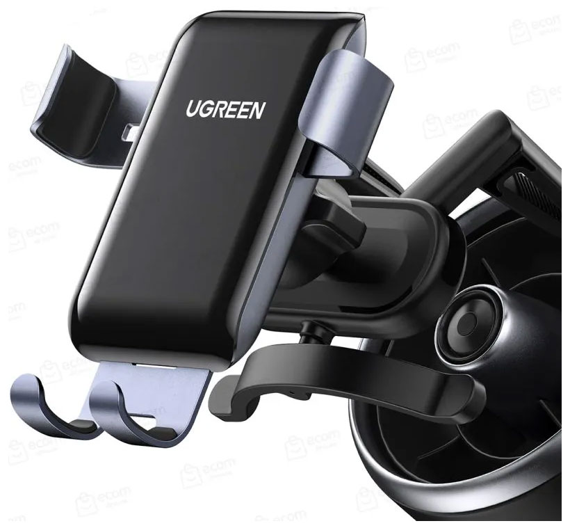 

Подставка-держатель Ugreen LP274 (30401) Gravity Phone Holder for Round Air Vent, для круглых вентиляционных решеток авто, серый, Черный