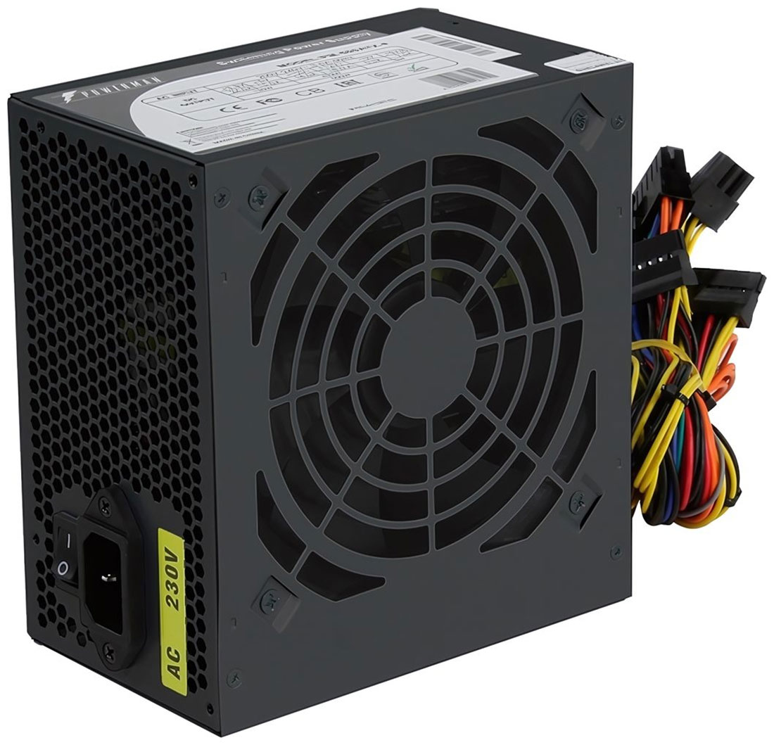 Изображение товара Блок питания Powerman PM-600ATX-F Black 600W ATX (6143094)