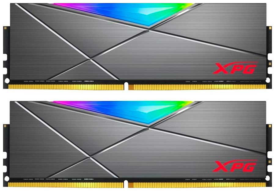 

Оперативная память Adata DDR4 32GB (2x16GB) 3200MHz XPG SPECTRIX D50 RGB (AX4U320016G16A-DT50), Серый