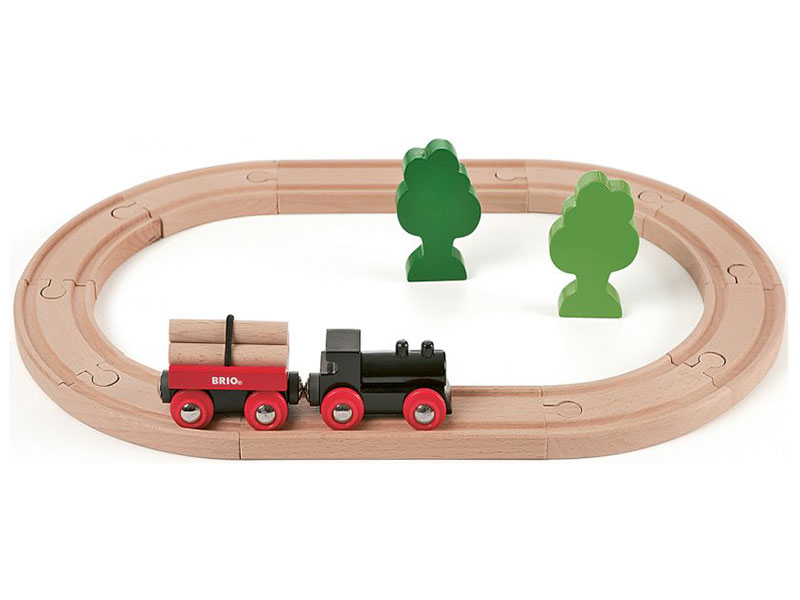 Изображение товара Набор Brio Железная дорога с грузовым поездом, 18 элементов, 33042