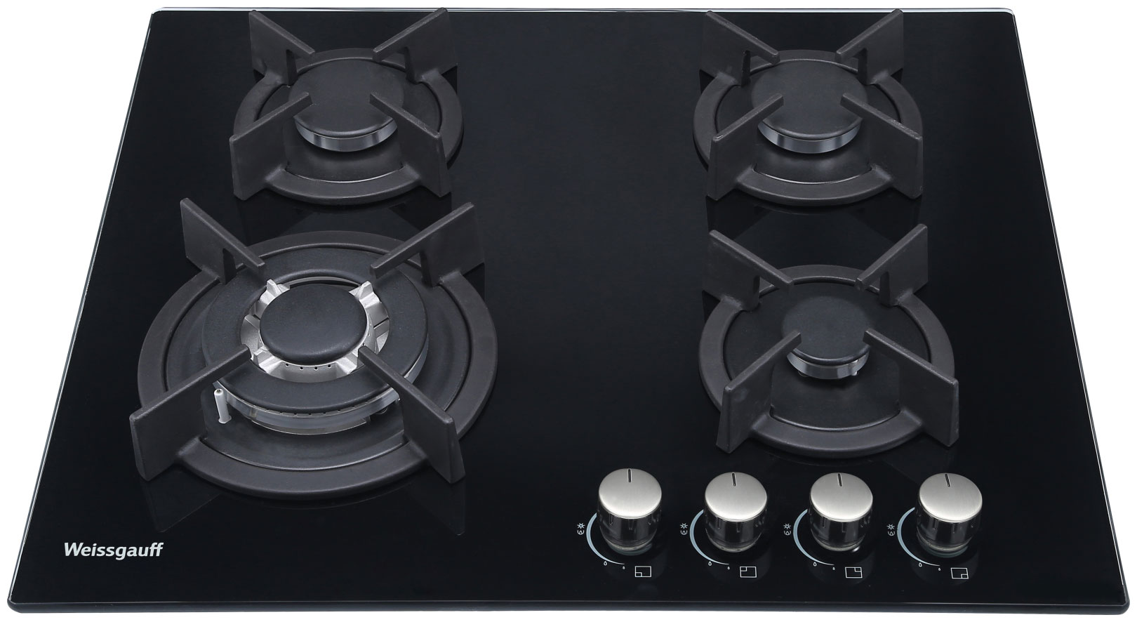 

Газовая варочная панель Weissgauff HG 640 BGh, Черный