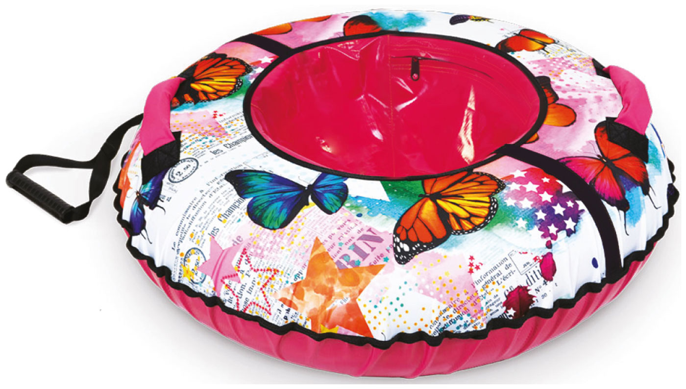 Изображение товара Тюбинг Ника принтованный (ТБ2К-70) с бабочками