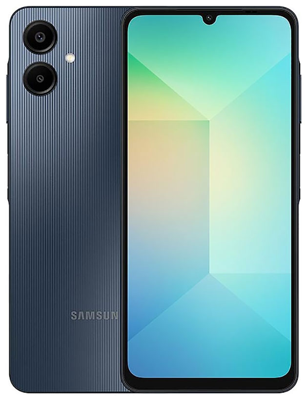 Изображение товара Смартфон Samsung Galaxy A06 SM-A065F 64Gb 4Gb Black — современное устройство с ярким дисплеем и мощ