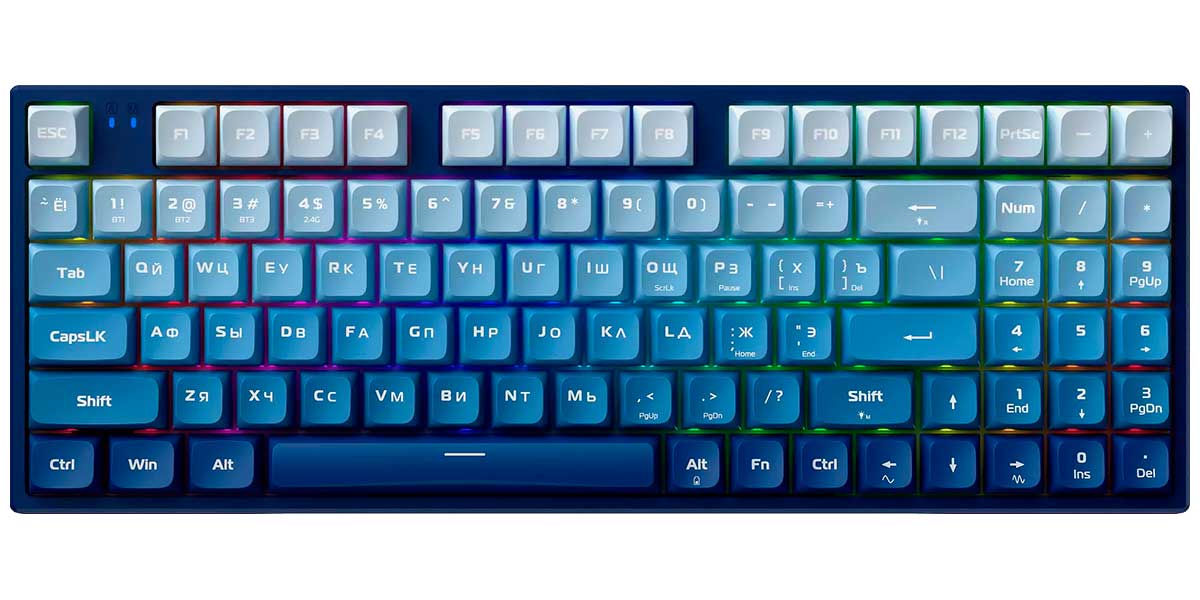 

Клавиатура игровая беспроводная Machenike K500F-B94 Navy (JJ02GZ00CRU), Синий