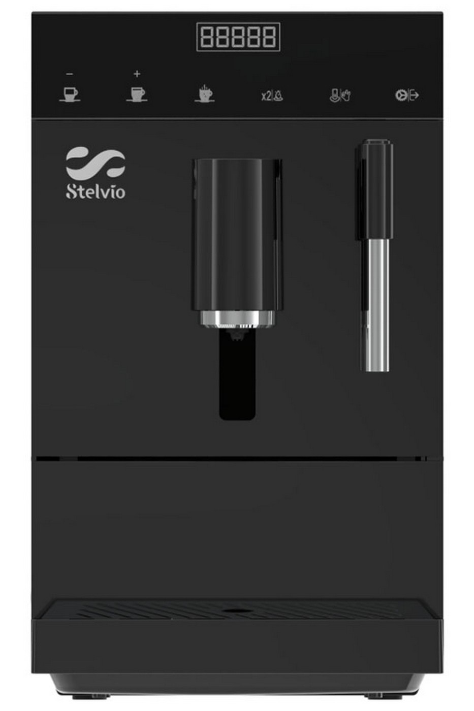 Изображение товара Автоматическая кофемашина Stelvio AC100 черная Сенсорное управление и функция двойного приготовлени