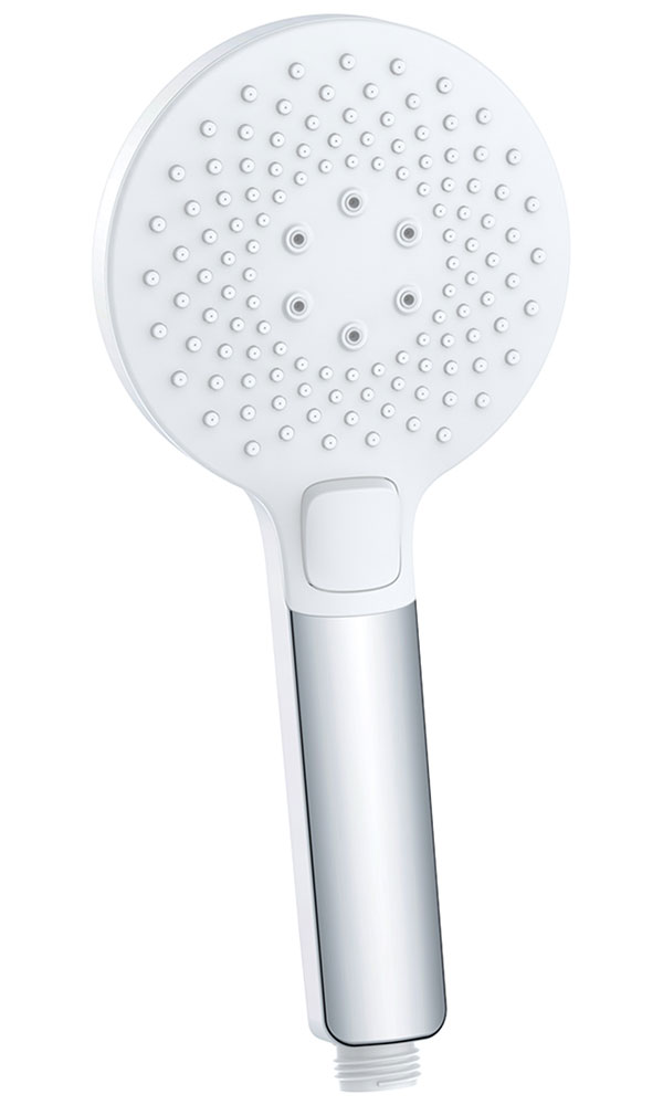 Изображение товара Лейка для душа Lemark пластик, хром/белый, блистер (LM0819CW)