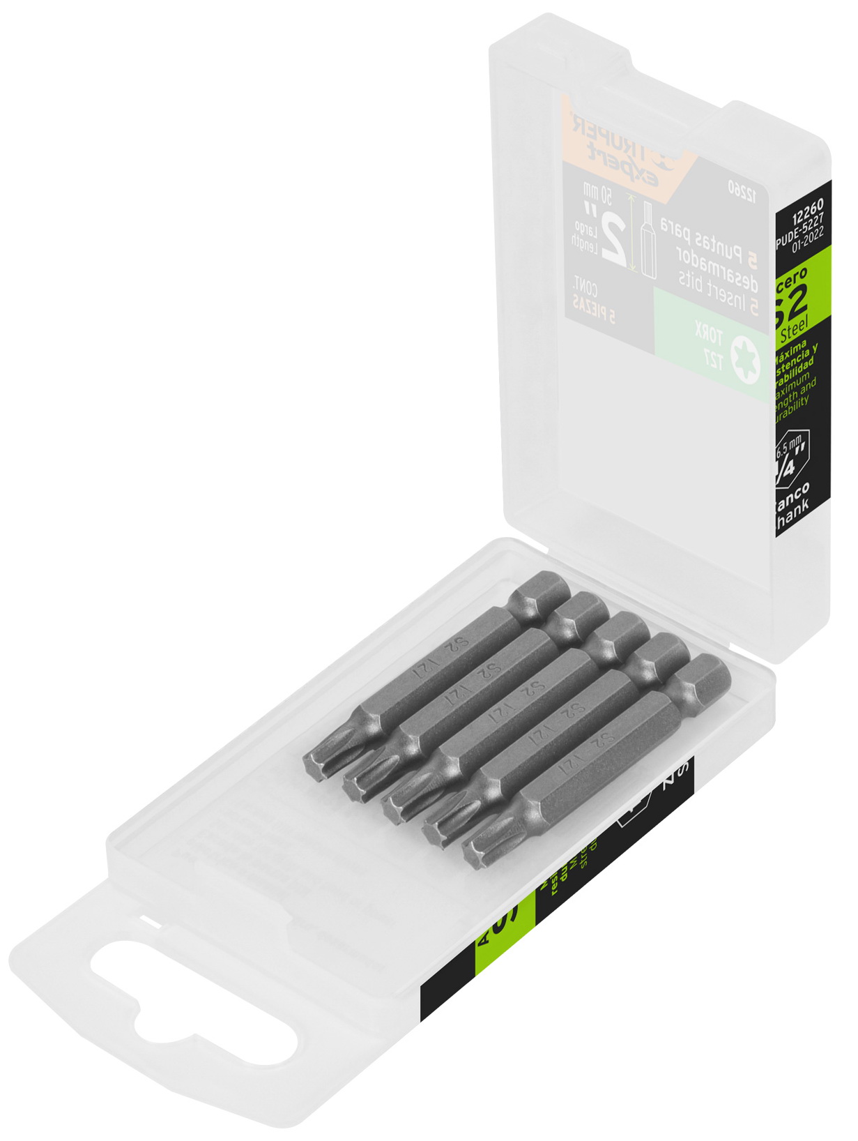 Изображение товара Набор бит Truper TORX T27 50 мм 5 шт для шуруповерта