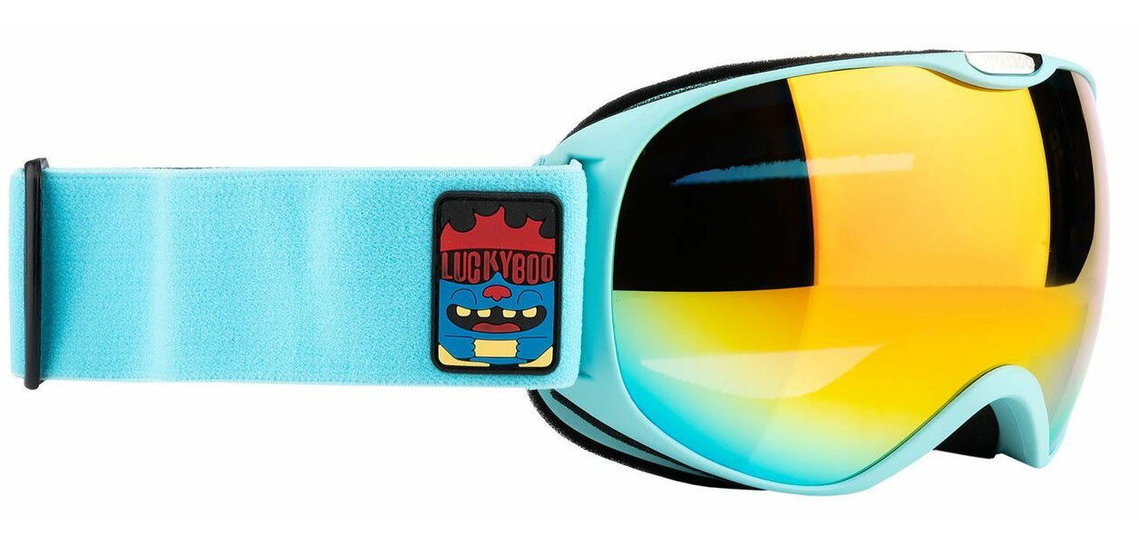Изображение товара Горнолыжная маска LuckyBoo PLAY голубая для детей с двойной линзой и UV защитой