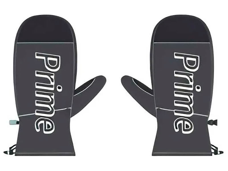 Изображение товара Варежки Prime P1-PRO Mitten (черные, размер L) для активного отдыха