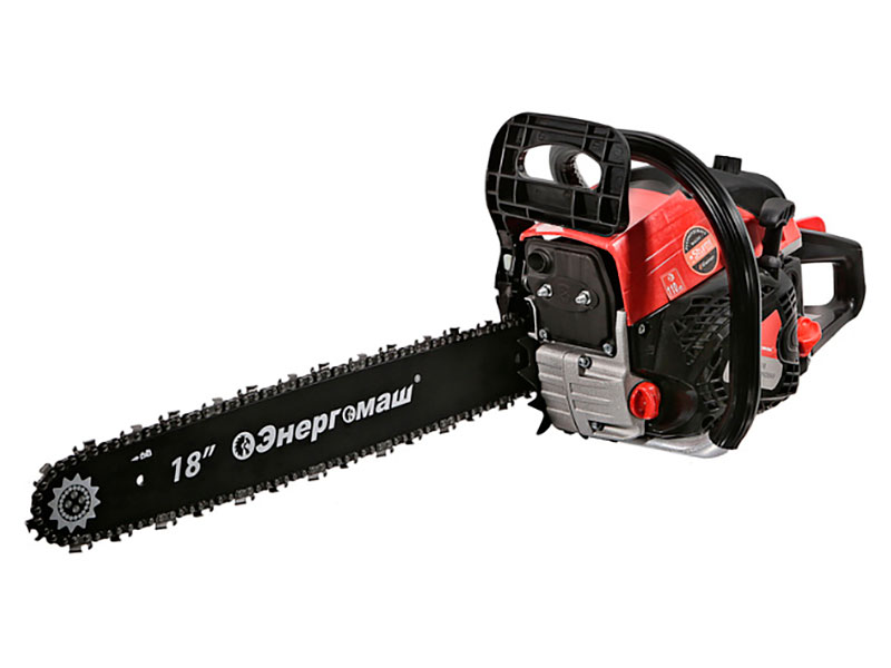 Изображение товара Бензопила Энергомаш БП-4518, 2.35 кВт, шина 18, 72 звена, шаг цепи 0.325