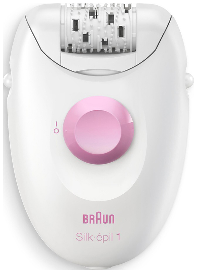 Эпилятор Braun S1 SE 1-010 белый/розовый, с насадкой для чувствительных зон (5316)