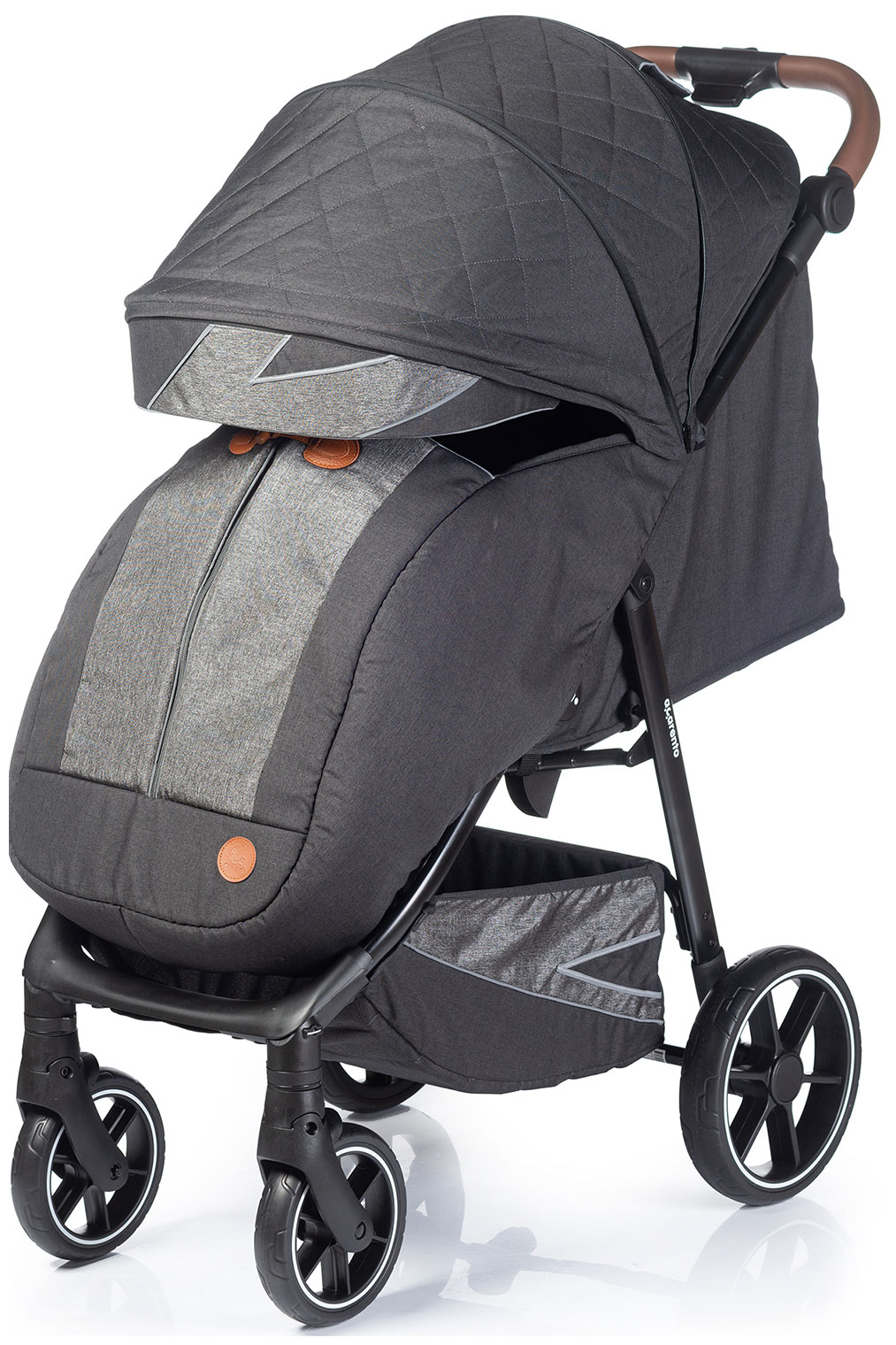 Изображение товара Утепленная прогулочная коляска Acarento ESPERTO AS140 черный с регулируемой ручкой