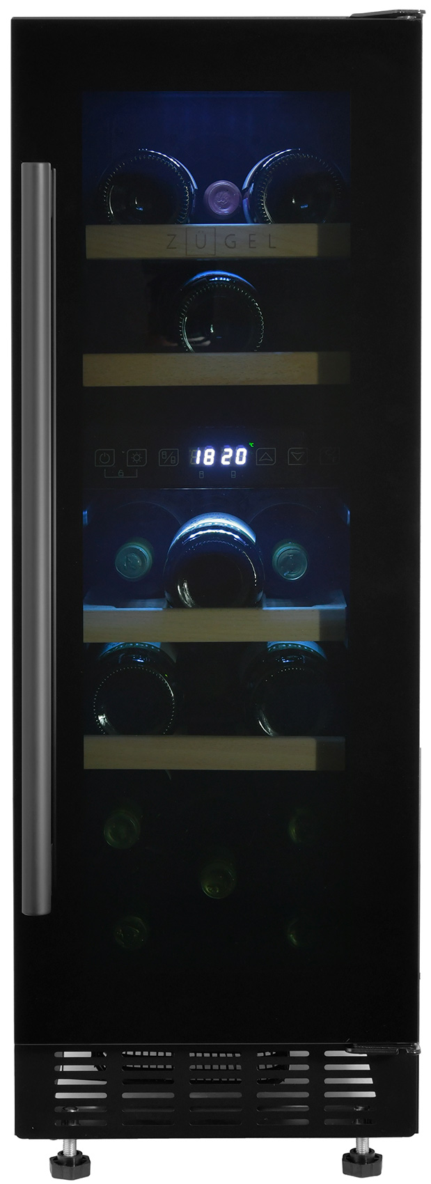 Изображение товара Встраиваемый винный шкаф Zugel ZCWI170DB 17 бутылок с двойной зоной охлаждения