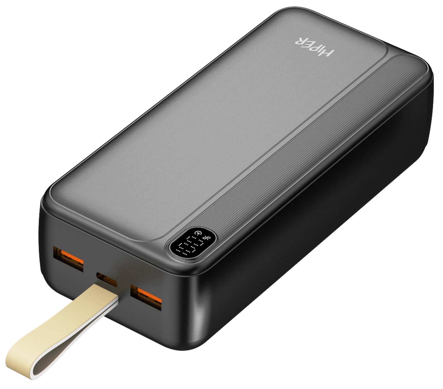 Внешний аккумулятор Hiper PRO 3XL PowerBank, черный, 30000 мАч, быстрая зарядка