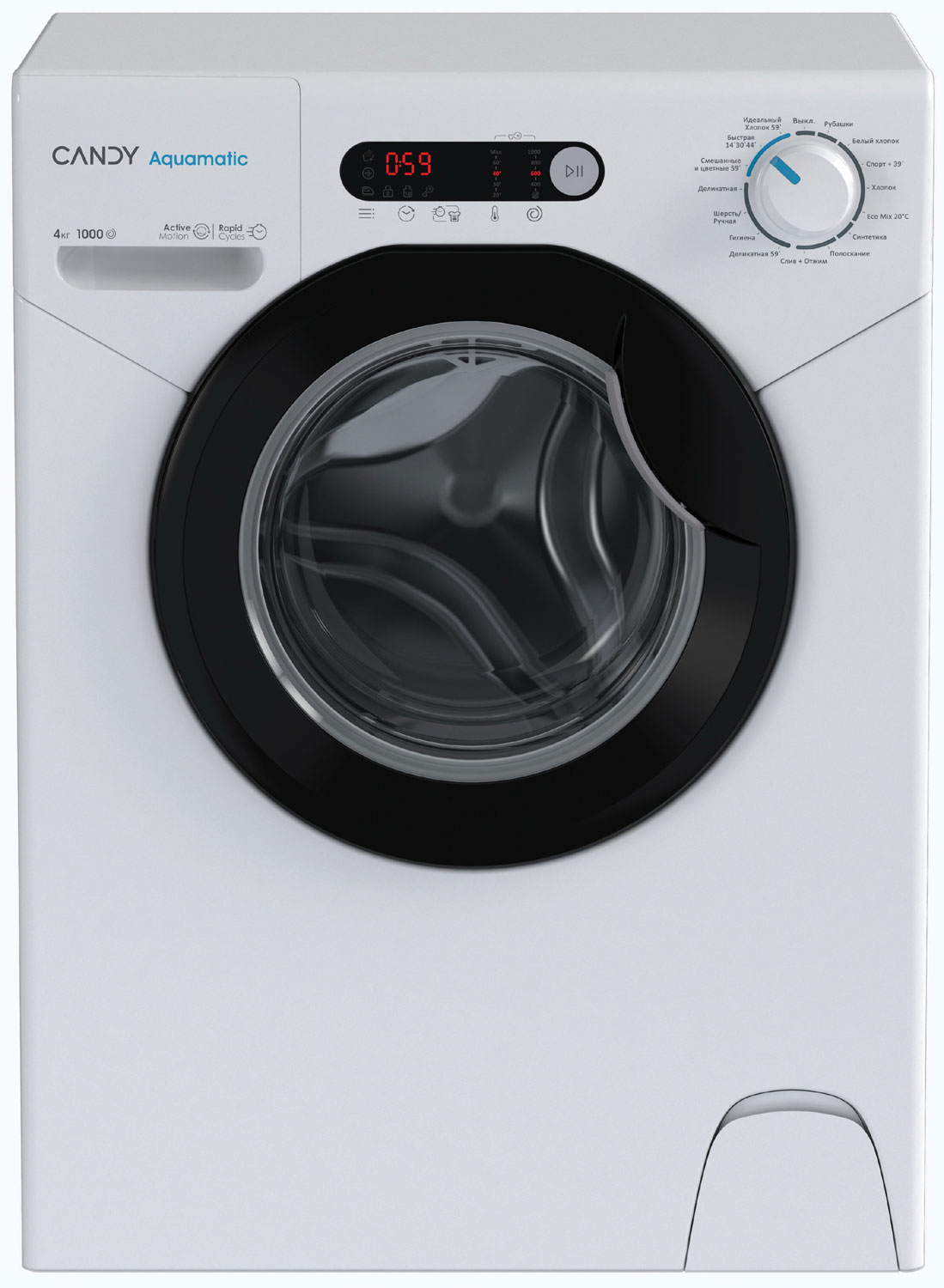 Изображение товара Стиральная машина Candy Aquamatic AQUE 1043DR-07 узкая 4 кг белая