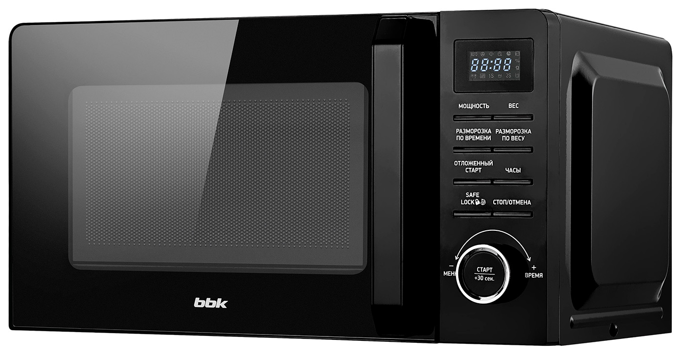 Изображение товара Микроволновая печь BBK 20MWS-723T/B, 700 Вт, объем 20 л, черная